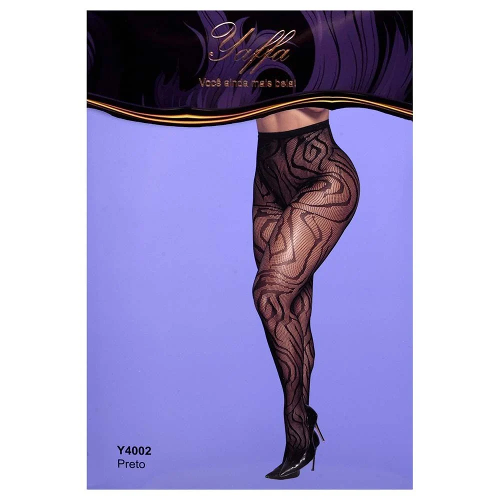 Meia Calça S3nsu4l Com Transparência (Y4002)