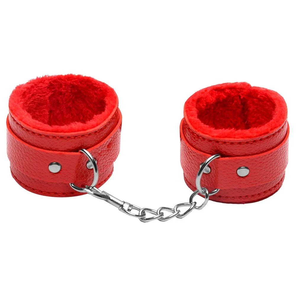 Algemas Em Couro Forro Macio (al004) vermelho