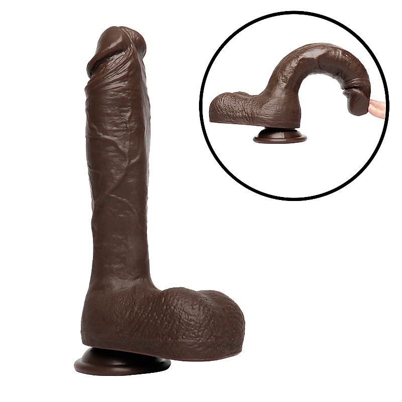 P3n1s Realístico - 25,0 x 4,8 cm - Marrom (9527) recarregável