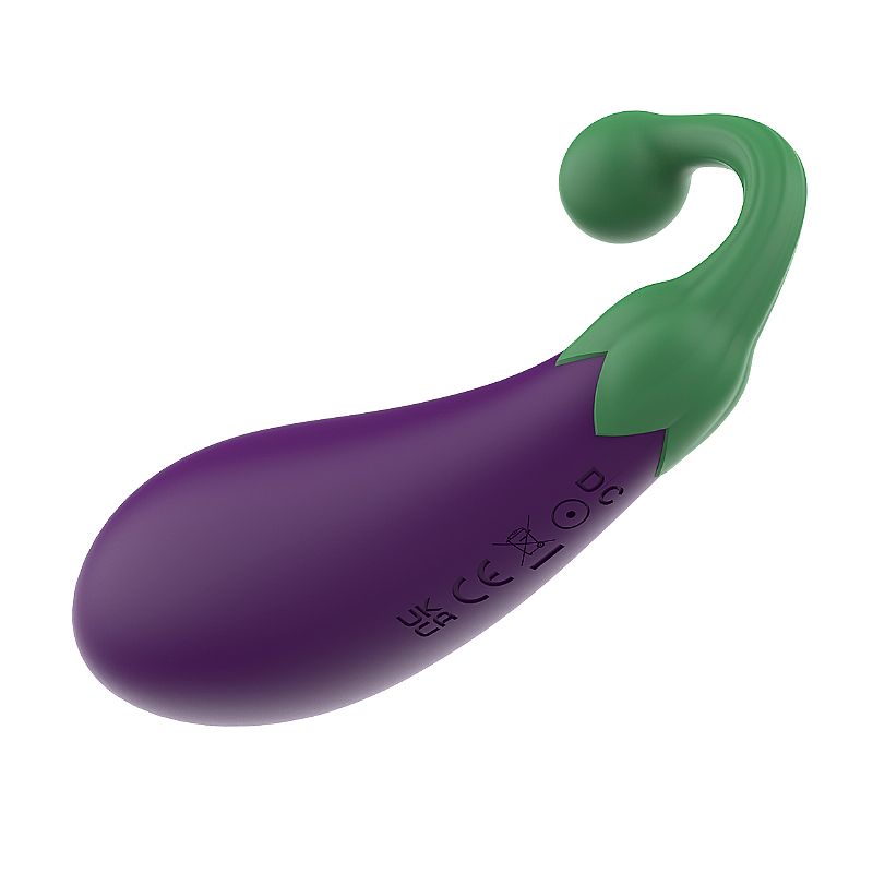 Bullet em Formato de Berinjela / Vegetais - À Longa distância App - 9,6 x 3,1cm (9579) recarregável — foto 7