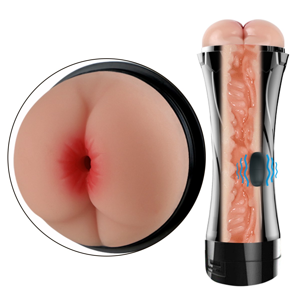 Masturbador Taça / Lanterna Ânus Com Vibração 1020 — foto 4