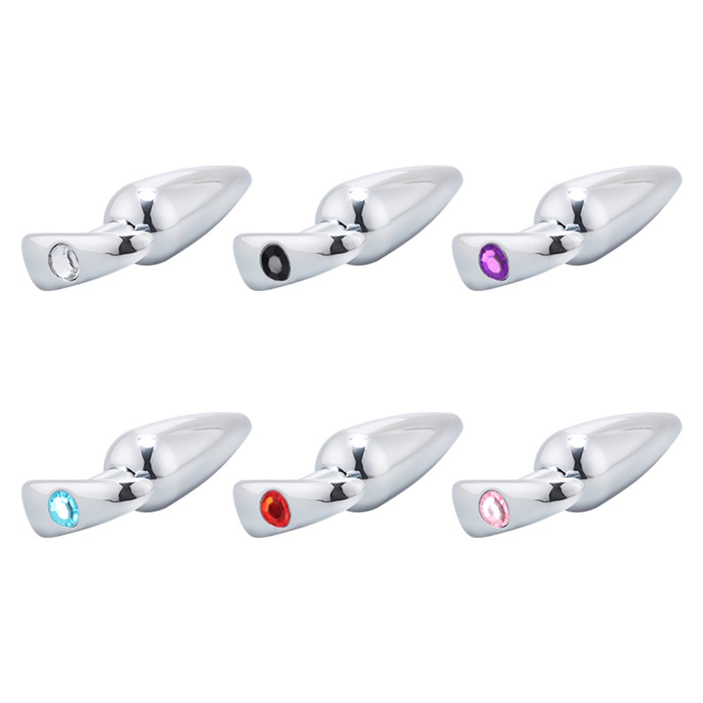 Plug 4n4l de Metal Liso com Alça (RY131C) cor roxo