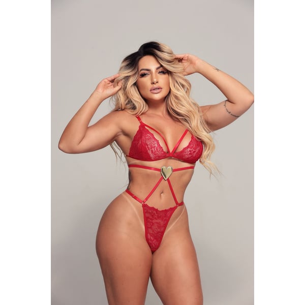 Body S3nsu4l Amável Com Ligas Coleção