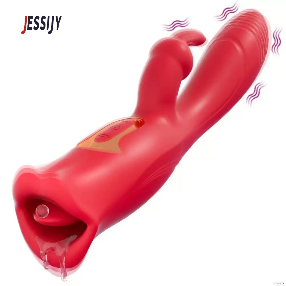 Boca V1br4t0r14 com P3n3tr4ç40 e 3st1mul4d0r de Cl1t0r1s 10 intensidades (7015) recarregável