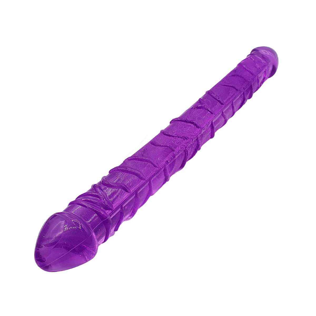 Protése peniana de silicone dupla longão (2112) roxo