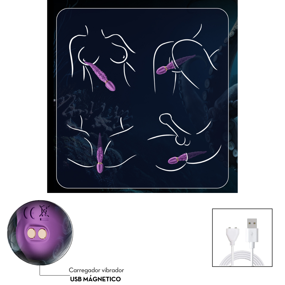 Varinha mágica com relevos massageadores 360° 1835