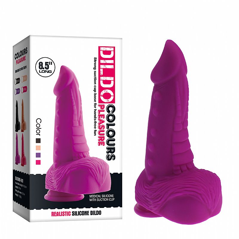 Prótese Colorida - Dildo - 21,0 X 6,0 cm (6845) preto — foto 7