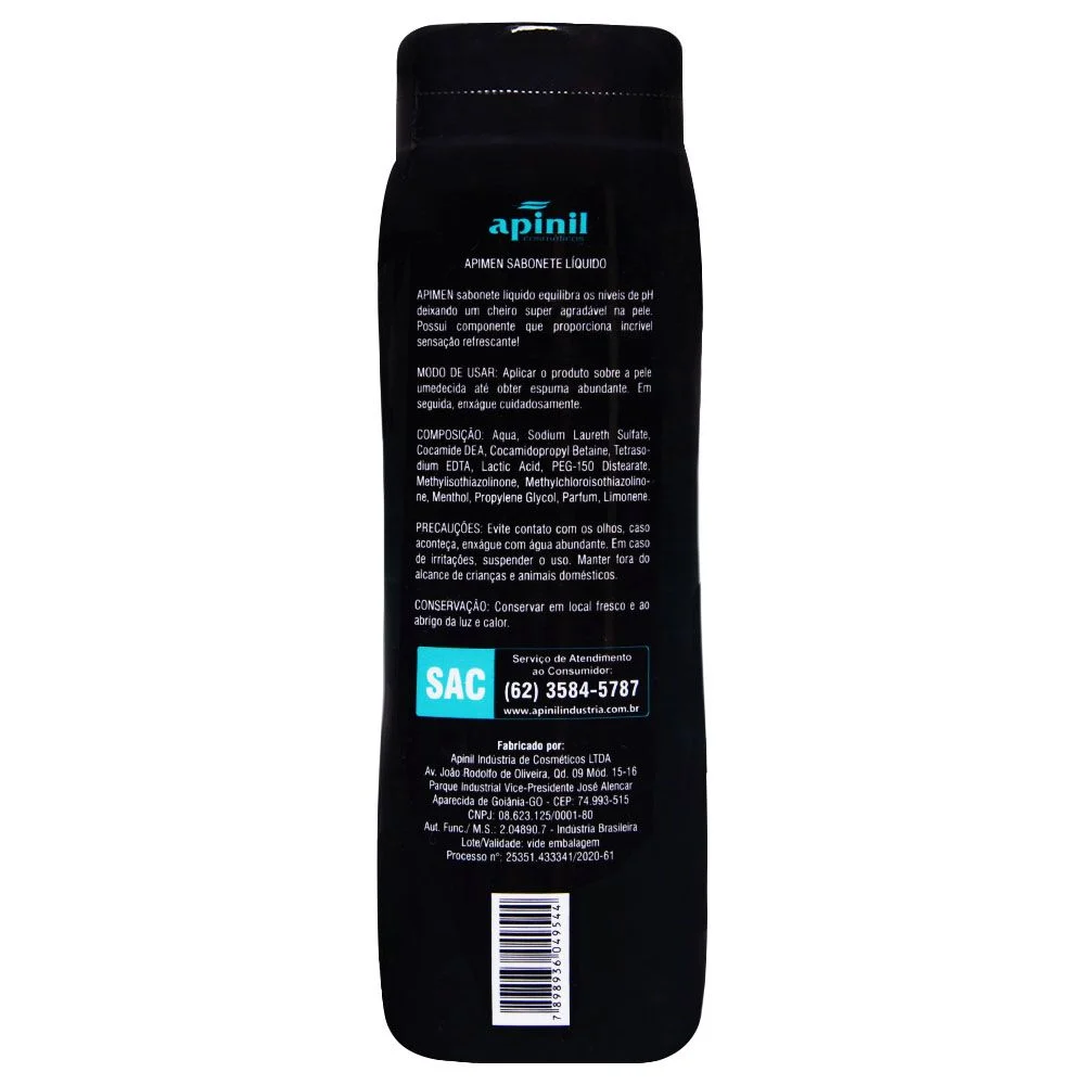 Apimen Sabonete For Men Resfrescante 200Ml Apinil