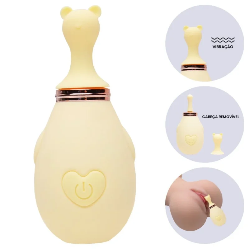 Vibrador Clitóris com 6 intensidades (MV088) recarregável