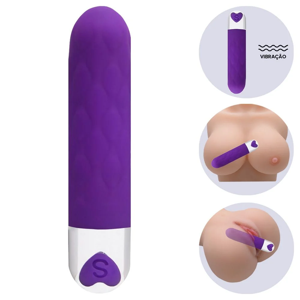 V1br4d0r personal com textura 12 intensidades (PS008D) recarregável