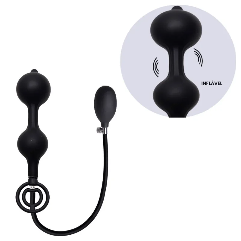 Plug Anal Anel Duplo Inflável 22,5 X 5Cm (9255)