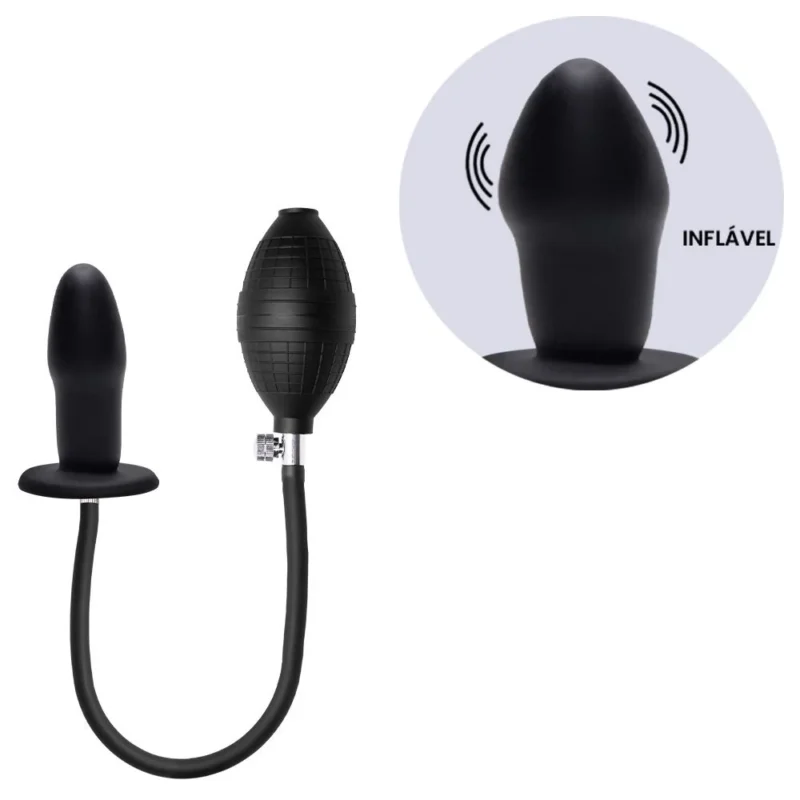 Plug Anal Silicone Inflável 10,5 X 3Cm (9252)