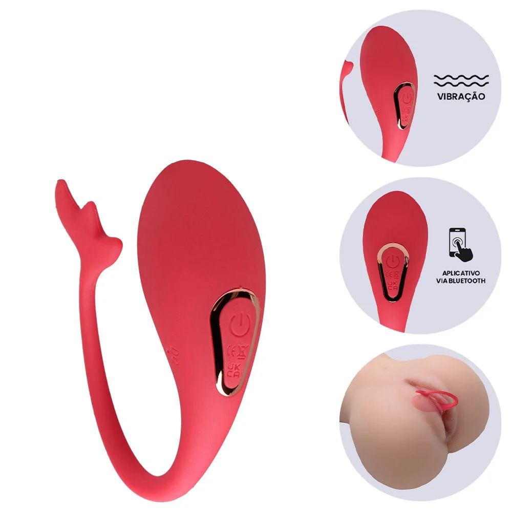 3st1mul4d0r Ponto G por aplicativo de celular 9 intensidades (Ov056) recarregável