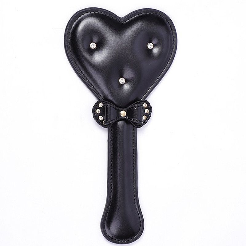 Palmatória de Coração e Laço Preto - C0ur0 de Luxo (8060)