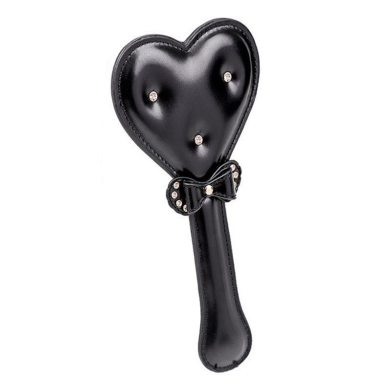 Palmatória de Coração e Laço Preto - C0ur0 de Luxo (8060)