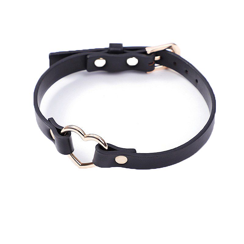 C0l31r4 B0nd4g3 com Coração / Choker (8064) Preto