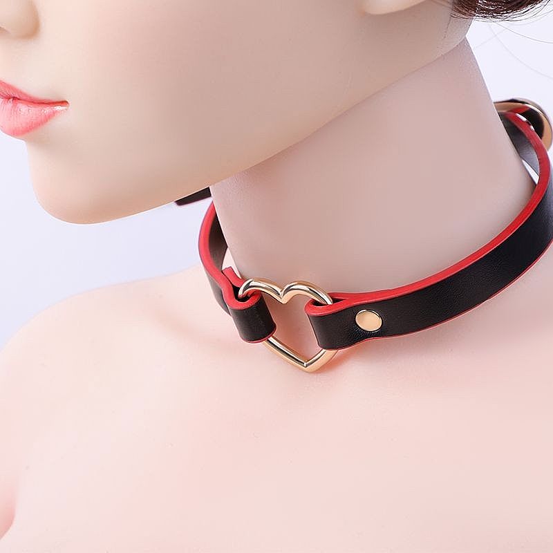 C0l31r4 B0nd4g3 com Coração / Choker (8064) Preto