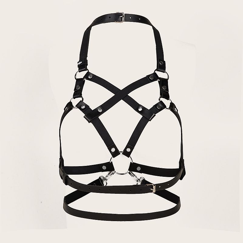 Harness com Contorno de Busto em Couro (9300) — foto 10