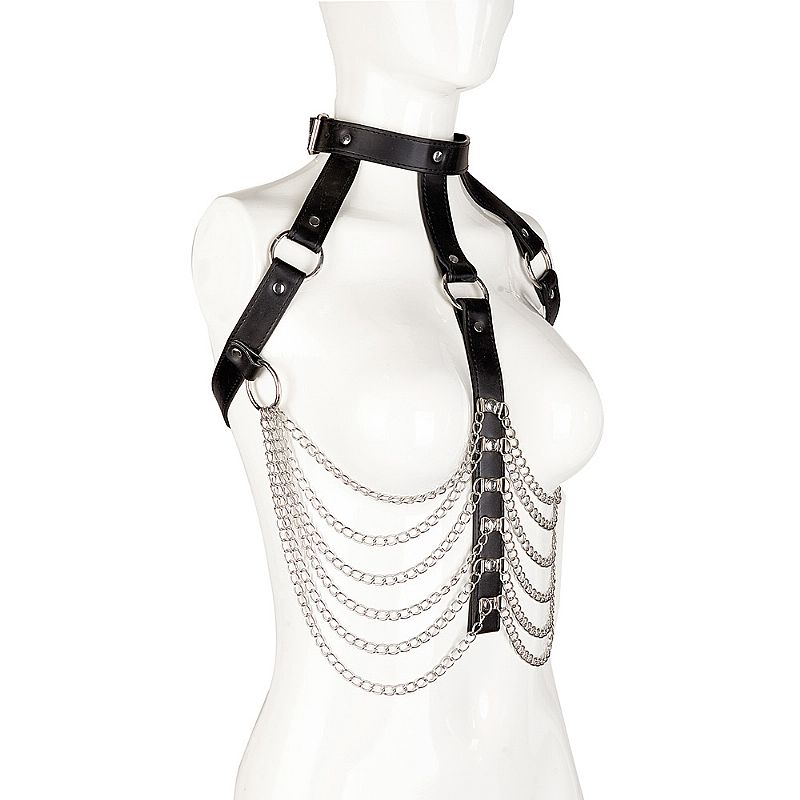 Harness Corporal em C0ur0 com Correntes (9318)