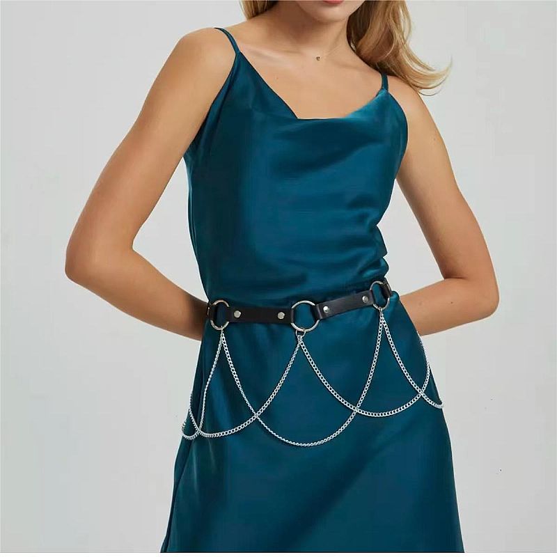 Harness - Cinto com Detalhes em Correntes (9339)