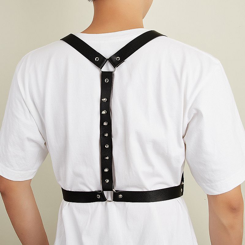 Harness Masculino com Spikes - 2,5cm X 100cm (9348)