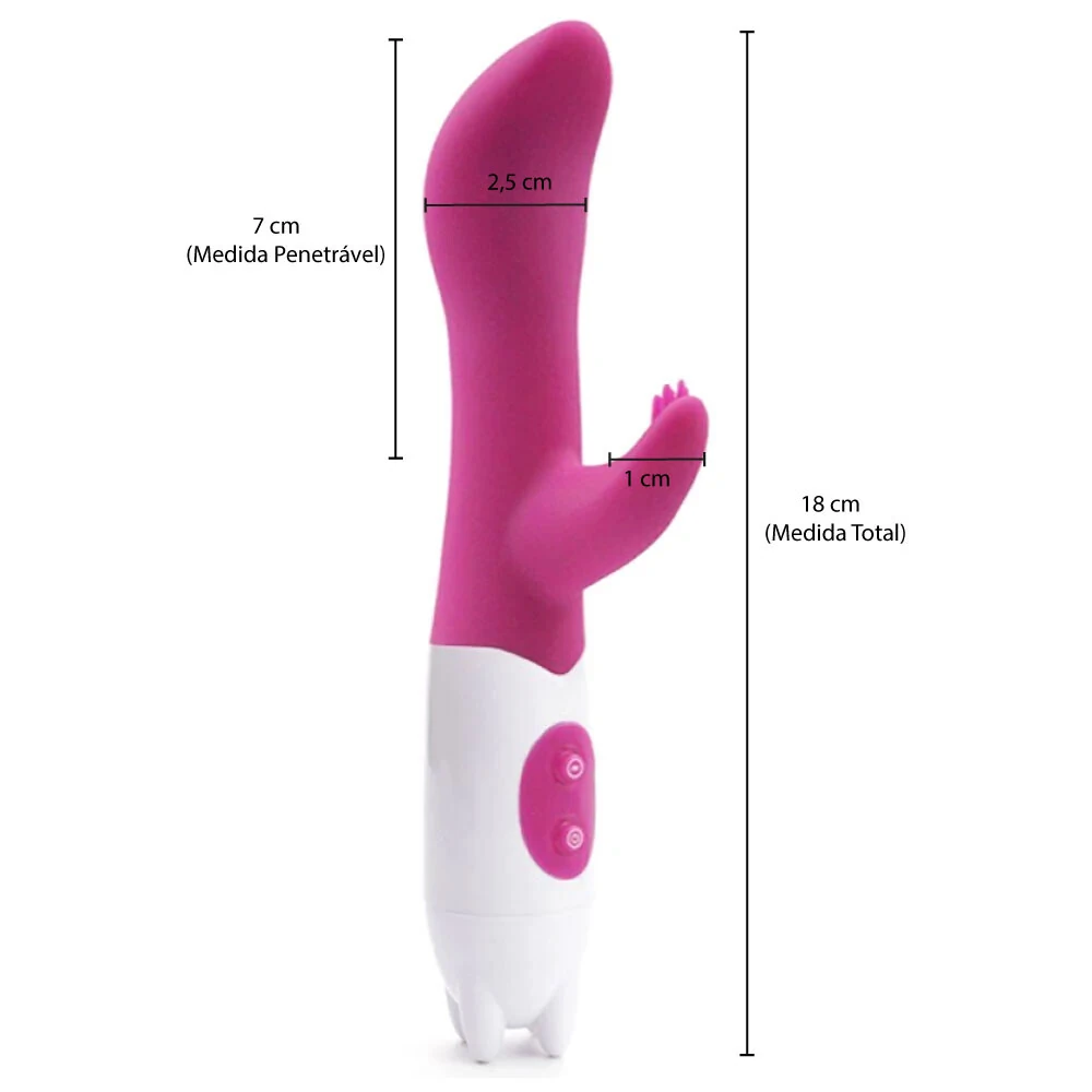 V1br4d0r Ponto G com estimulo no cl1t0r1s 10 intensidades (PG008) pilha