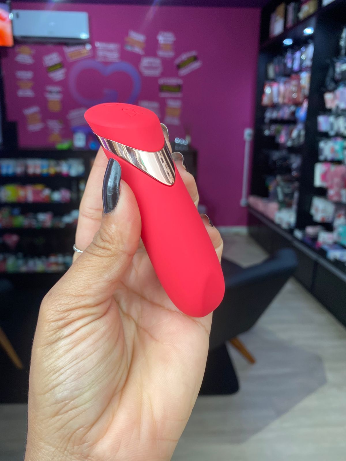 Vibrador de clitóris com 9 intensidades (MV124) recarregável — foto 6