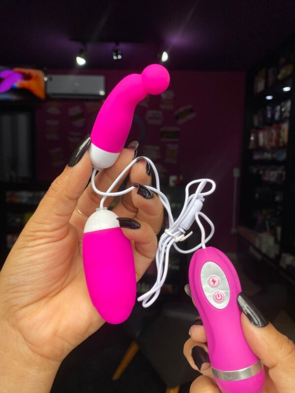 Cápsula Vibratória Dupla 30 Vibrações Egg (OV006) pilha
