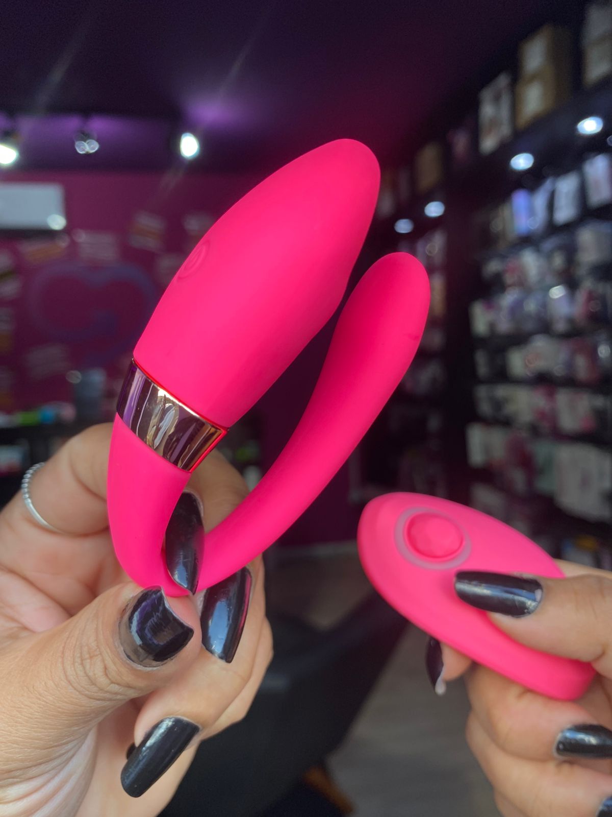 V1br4d0r Luxo Casal Pontas Duplas 10 Vibrações (CD031) recarregável