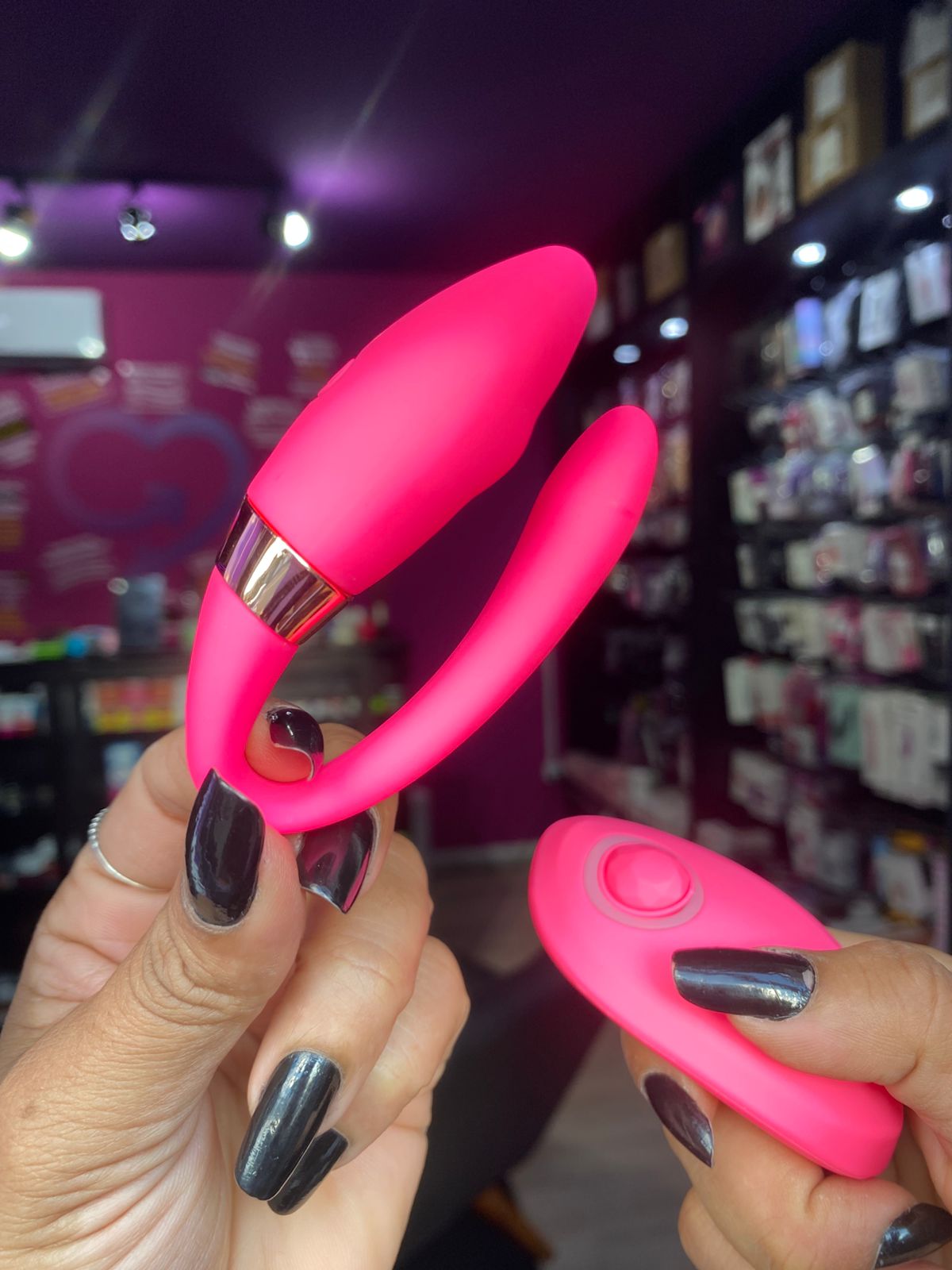 Vibrador Luxo Casal Pontas Duplas 10 Vibrações (CD031) recarregável — foto 7