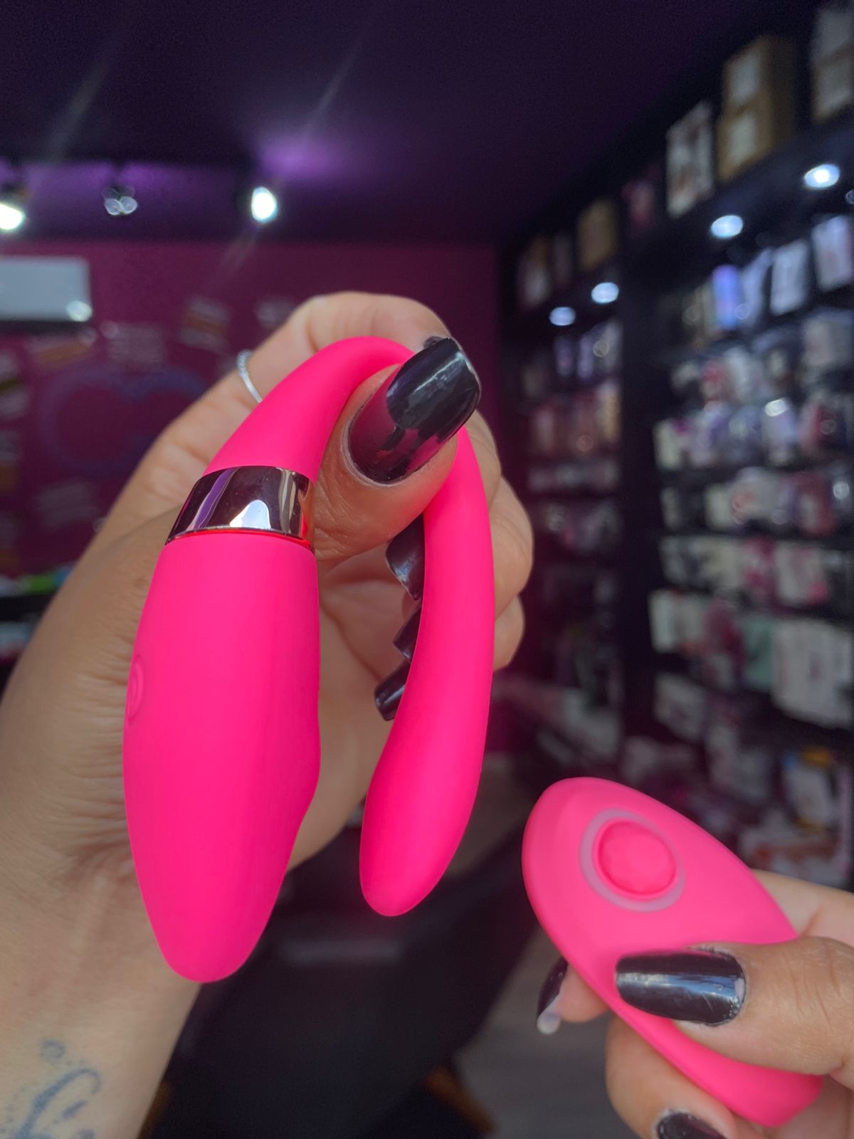 V1br4d0r Luxo Casal Pontas Duplas 10 Vibrações (CD031) recarregável