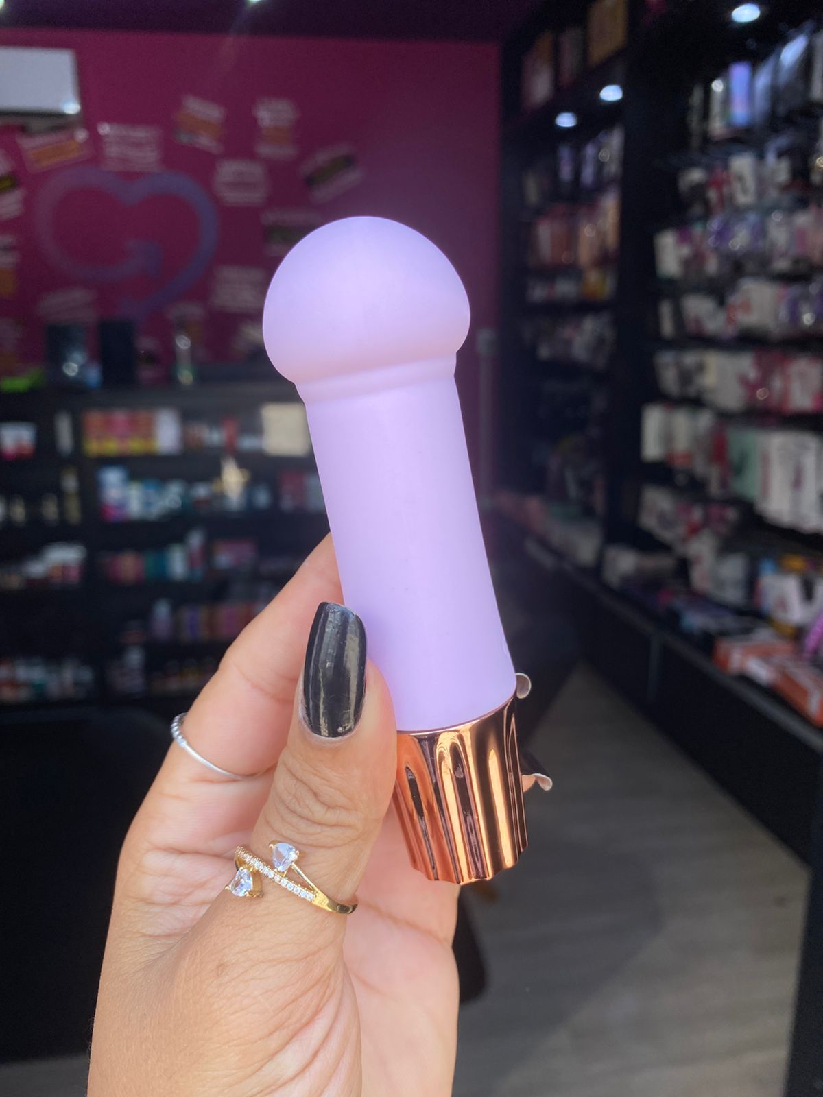 Mini V1br4d0r Usb 10 intensidades (Mv094E) recarregável