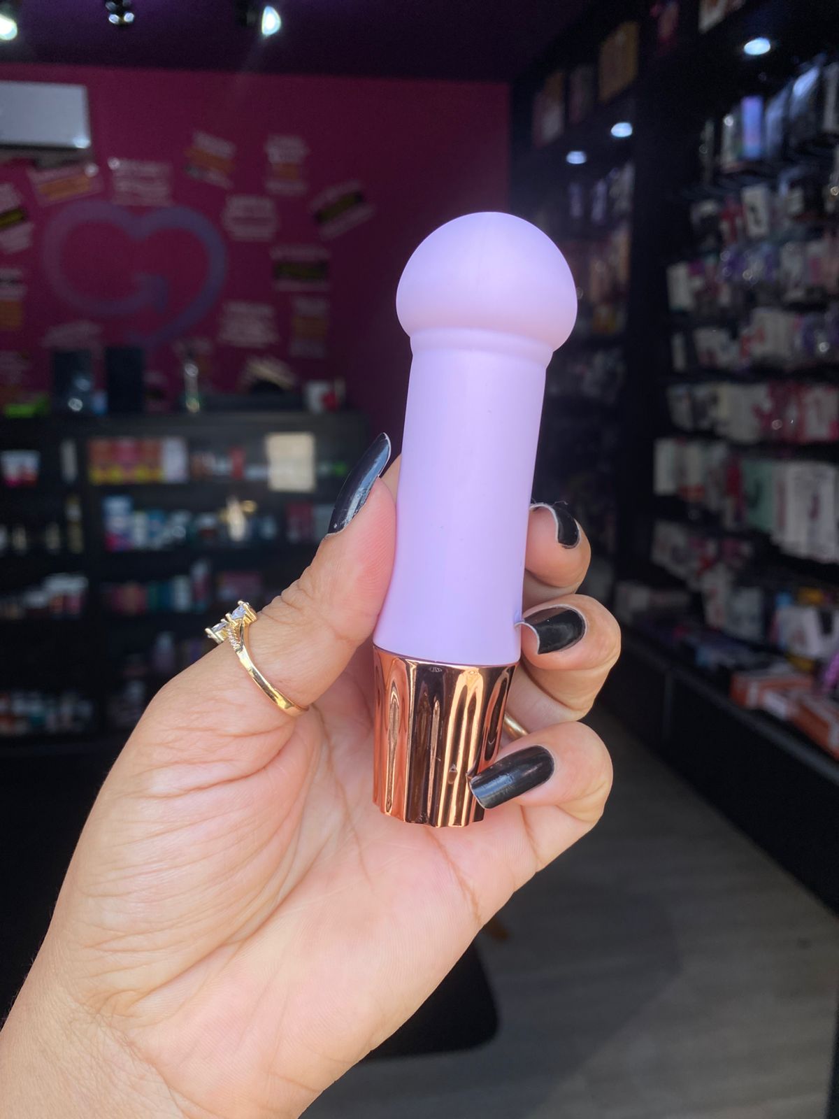 Mini V1br4d0r Usb 10 intensidades (Mv094E) recarregável