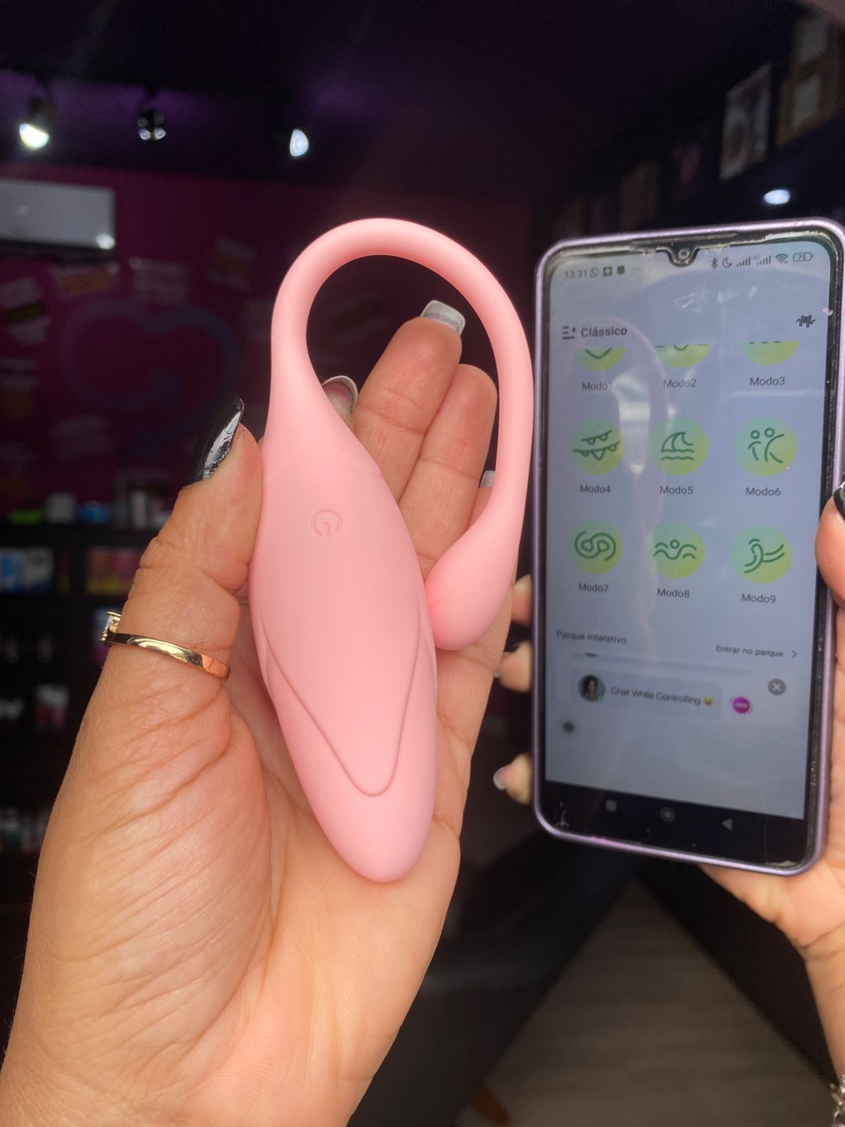 Bull3t 9 Vibrações Controle Via App(BW071) recarregável