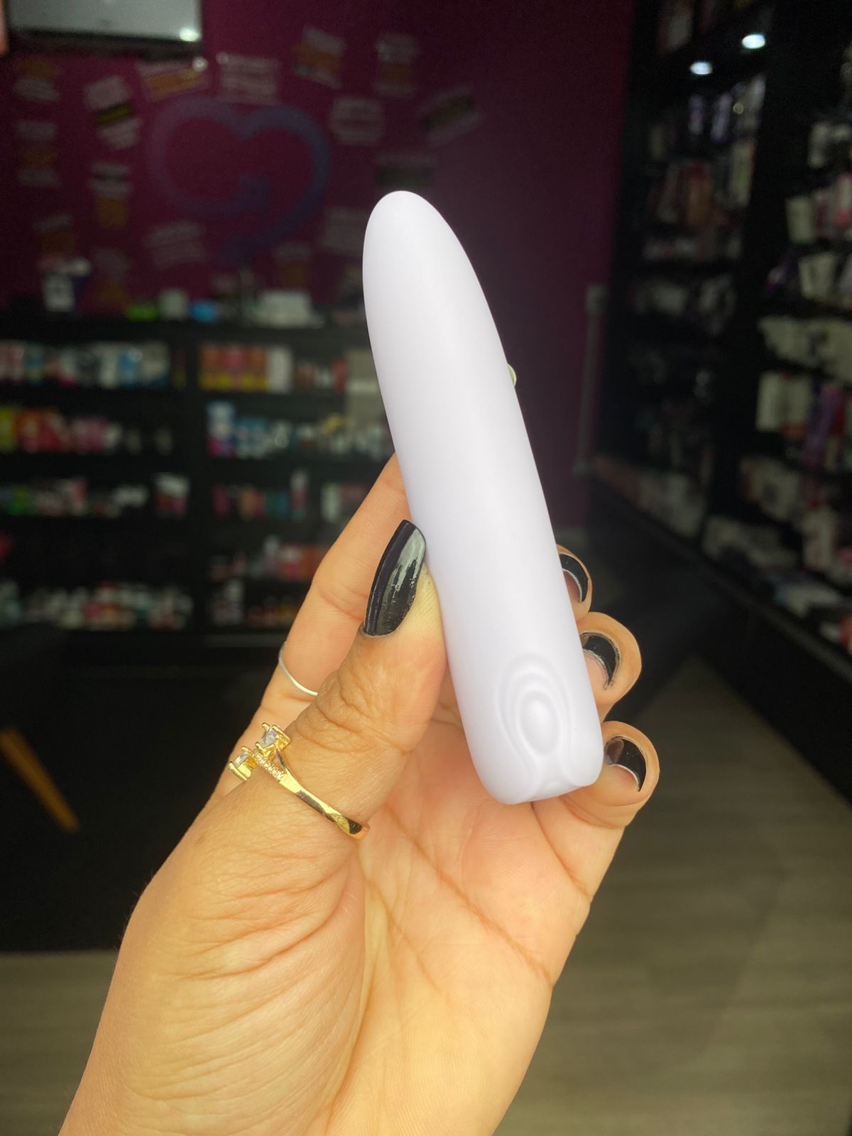 vibrador bullet aveludado 10 intensidades (MV125) recarregável — foto 4
