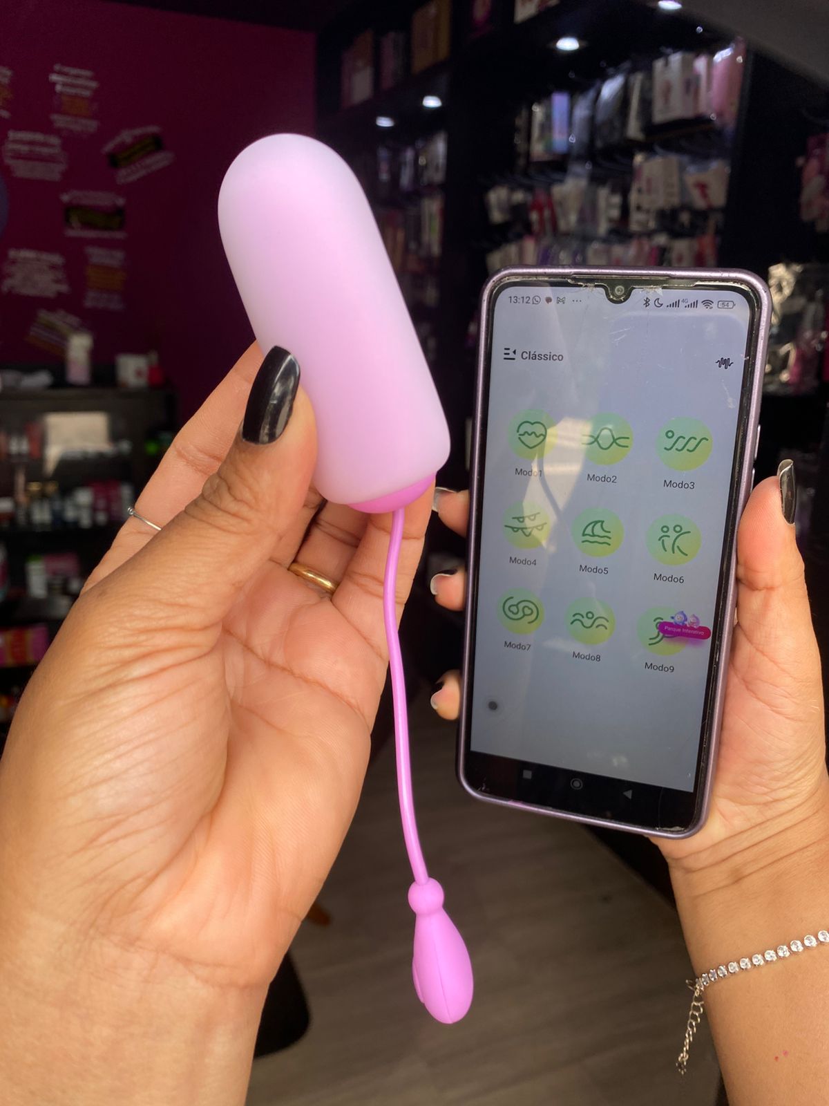 Bull3t por aplicativo de celular Usb 9 Vibrações (OV047) recarregável