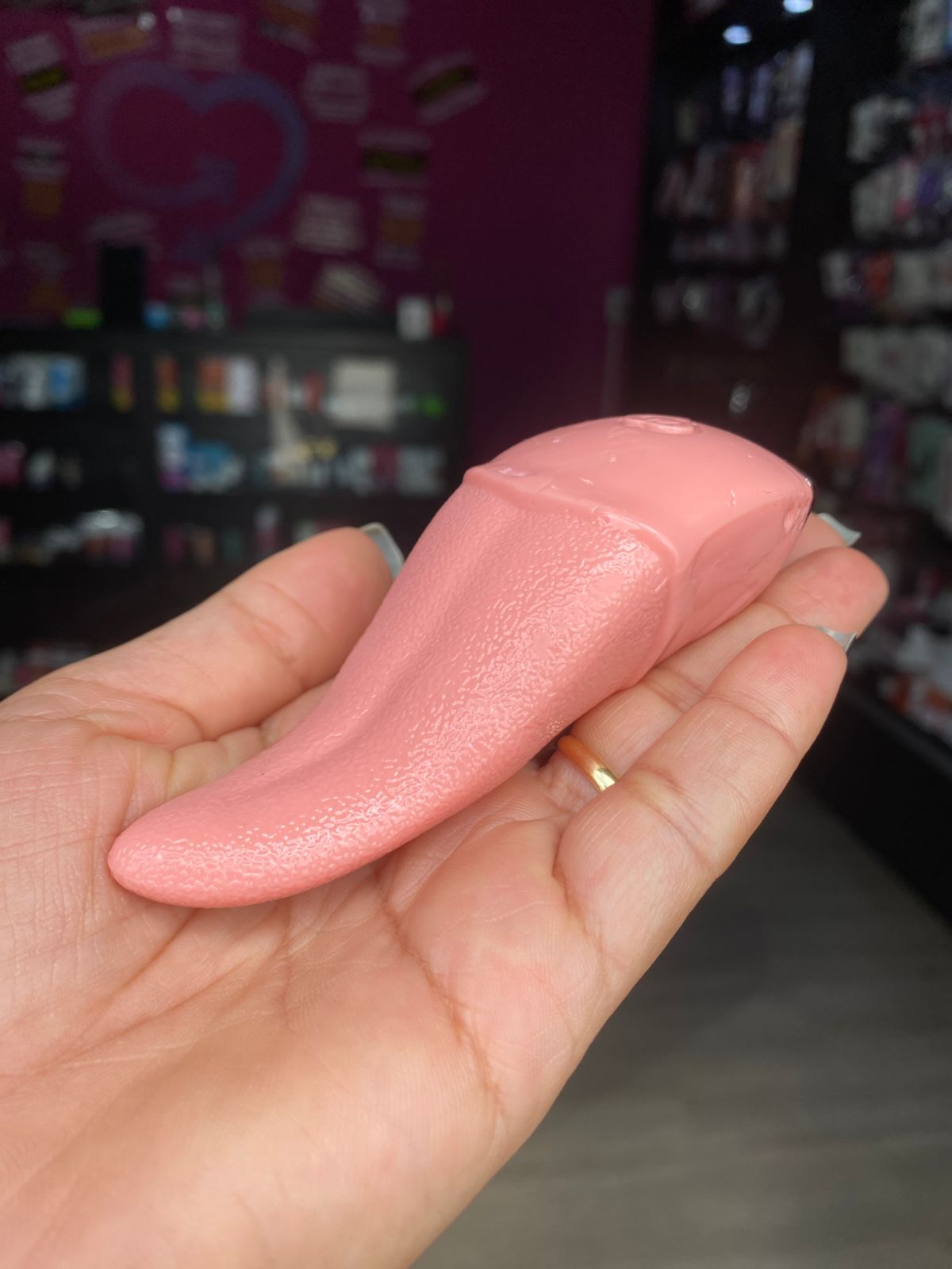 V1br4d0r Formato Língua 10 Vibrações Usb (VB188) recarregável