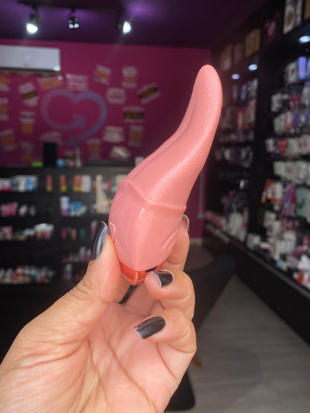 V1br4d0r Formato Língua 10 Vibrações Usb (VB188) recarregável