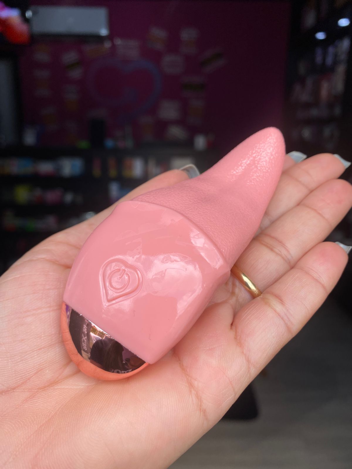 V1br4d0r Formato Língua 10 Vibrações Usb (VB188) recarregável