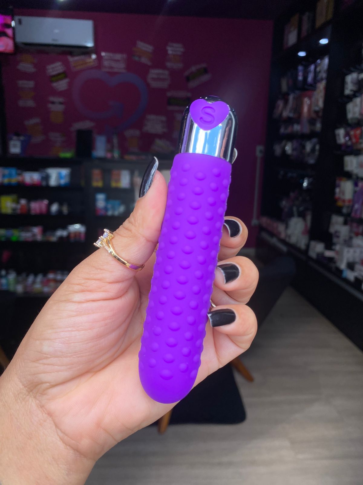 V1br4d0r personal com textura 12 intensidades (PS008D) recarregável