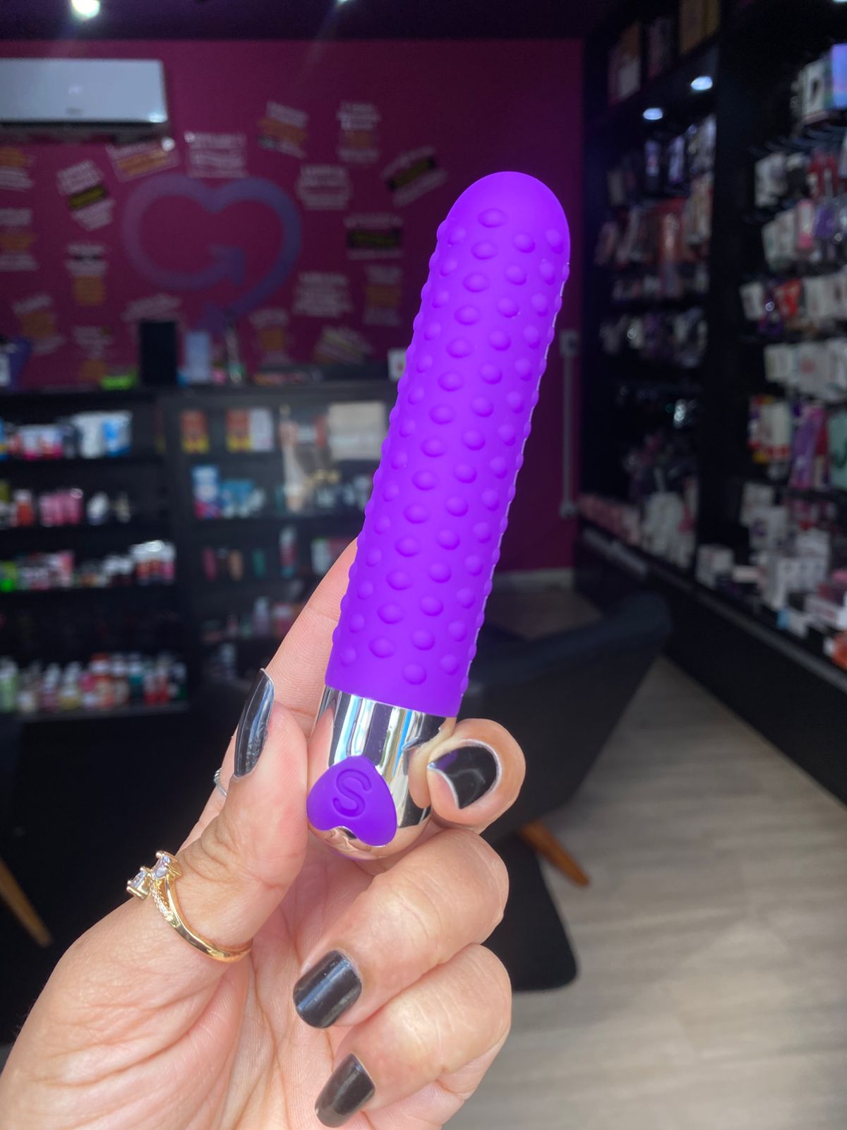 V1br4d0r personal com textura 12 intensidades (PS008D) recarregável