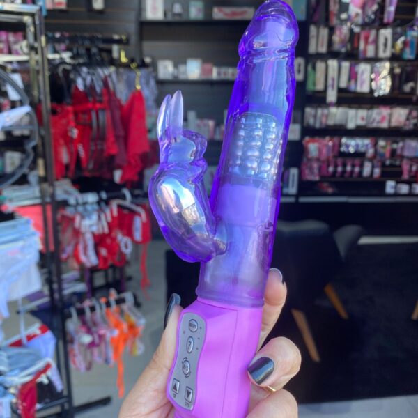 Vibrador Rotativo Rabbit 7 Vibrações 22 X 3Cm (RT001) pilha