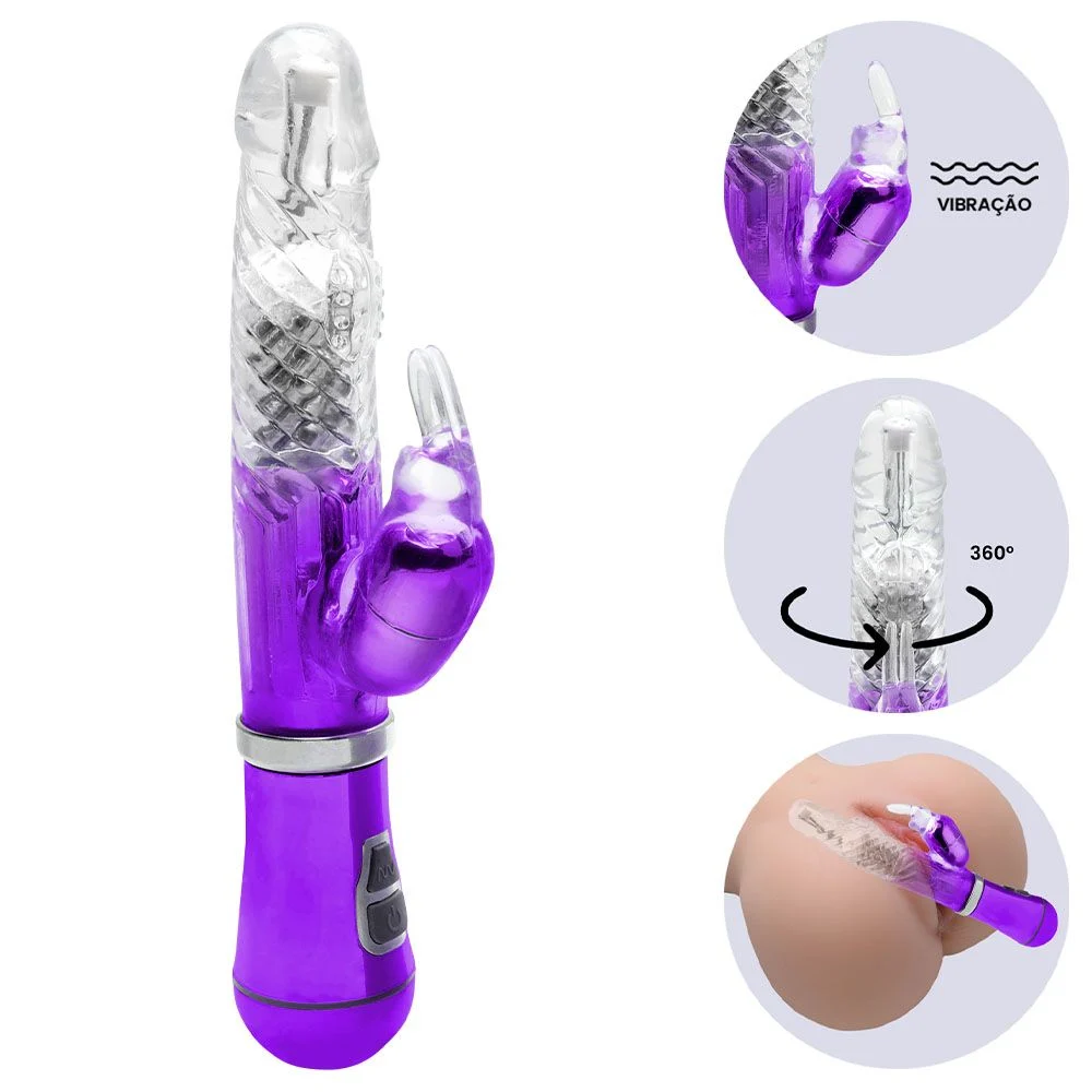 V1br4d0r Rotativo Coelho Cromado (8490) Pilha