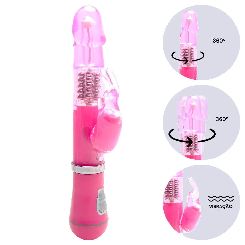 V1br4d0r Rotativo Coelhinho 9 intensidades (8493) Pilha