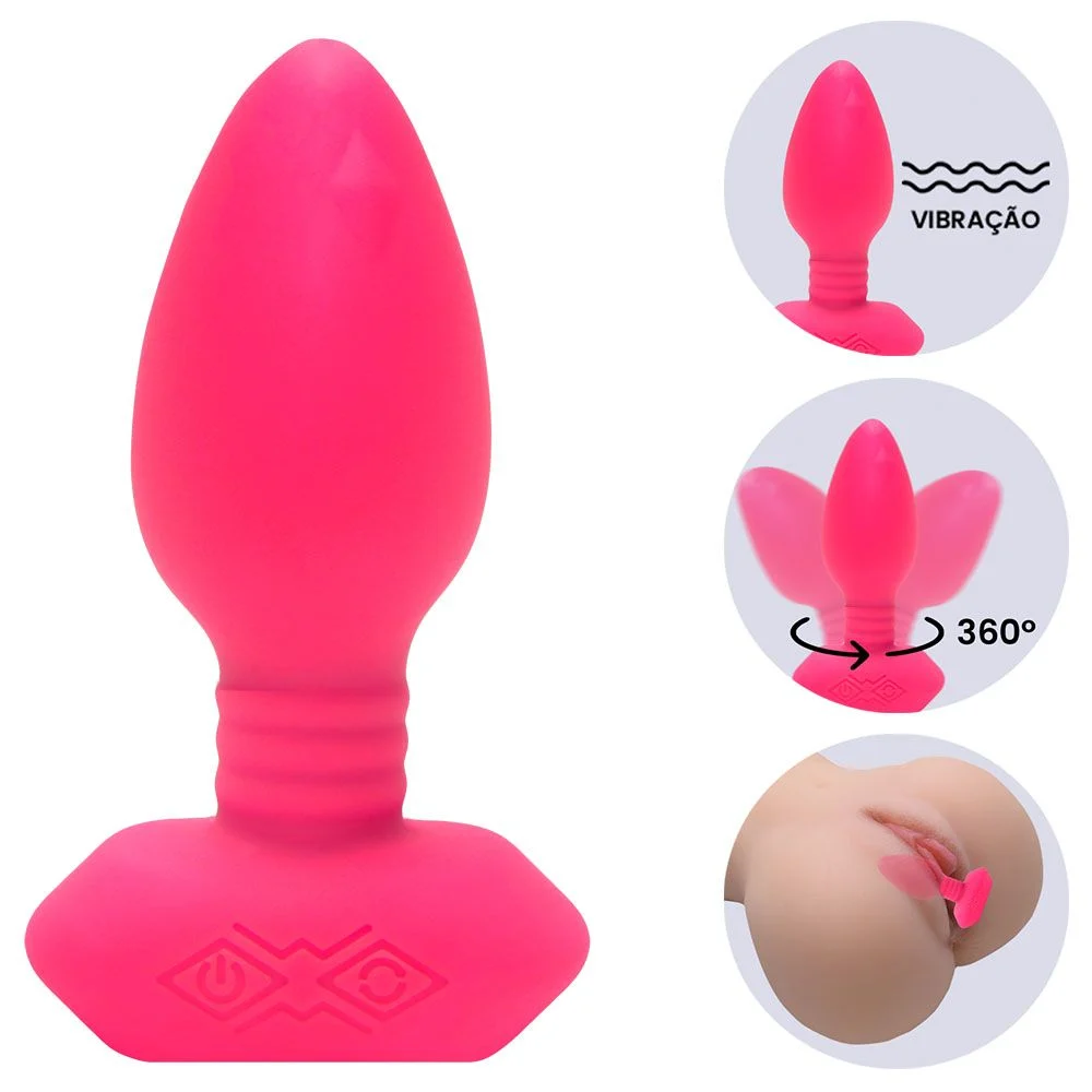 Plug 4n4l Vibro E Rotação Com aplicativo de celular (8497) recarregável