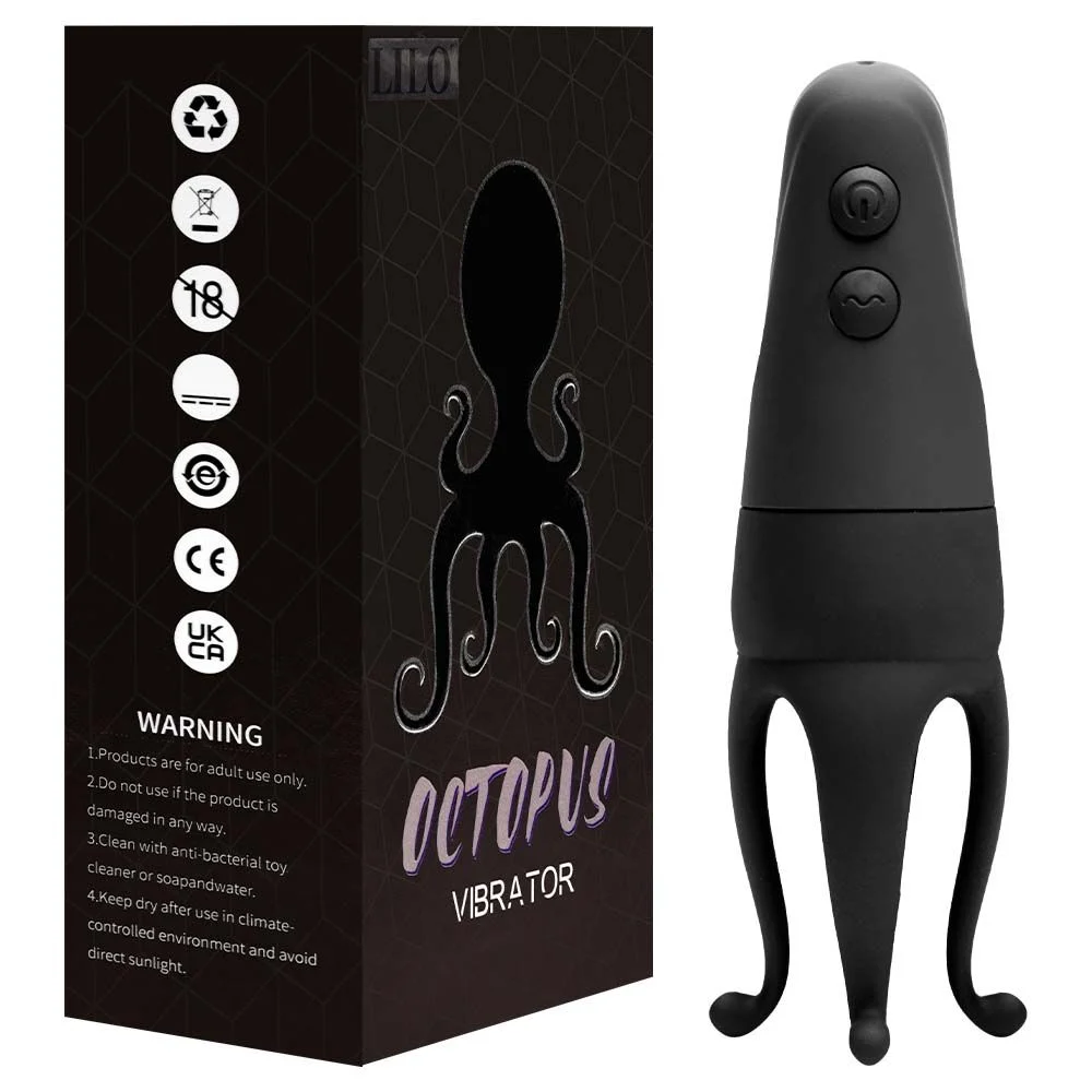 Vibrador Octopus Lilo 10 Vibrações (VB206) recarregável — foto 6