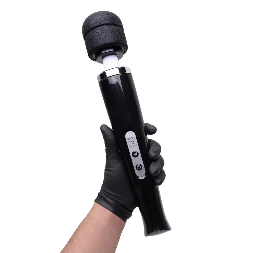 Vibrador Varinha Mágica 32Cm preta (5346) Recarregável — foto 3