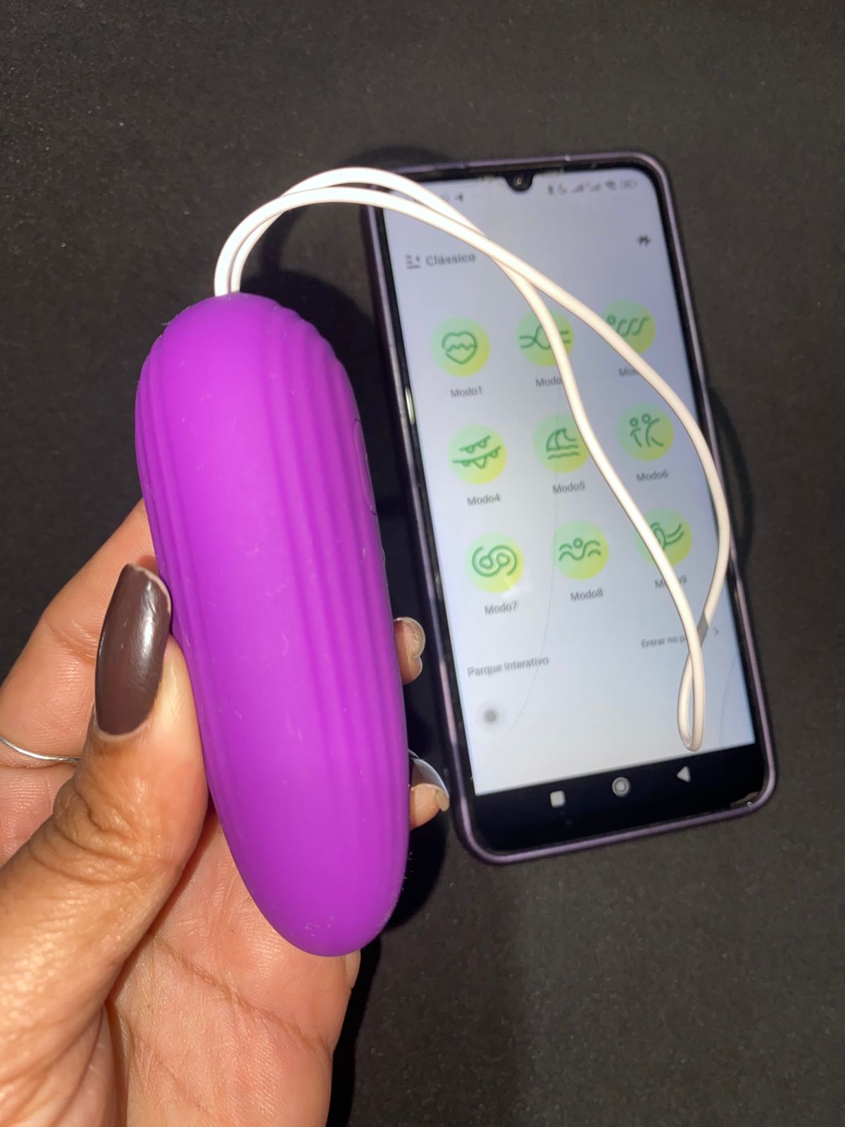 Bull3t por aplicativo de celular 9 intensidades (MV119) recarregável