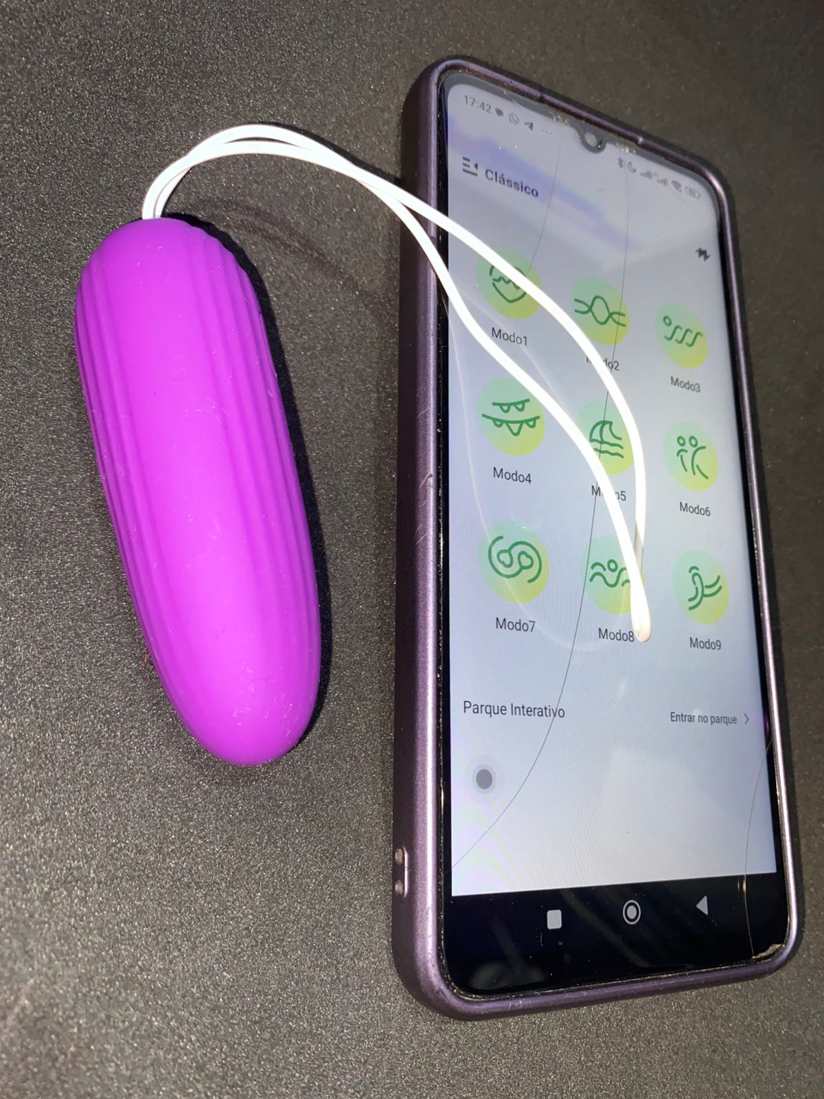 Bull3t por aplicativo de celular 9 intensidades (MV119) recarregável