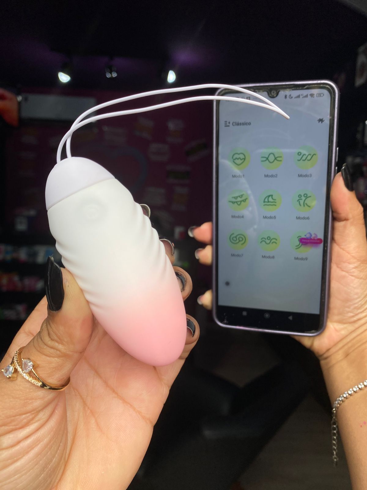 V1br4d0r bull3t por aplicativo de celular (BW068) recarregável